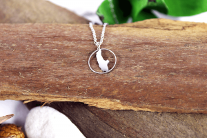Schmuck Ammersee - Halskette Ammersee - auf Holz