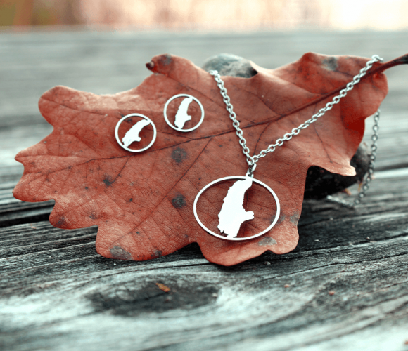 kette ohring silber blatt kette ohring silber blatt