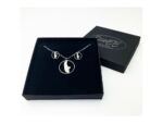 Set Halskette und Ohrstecker silber